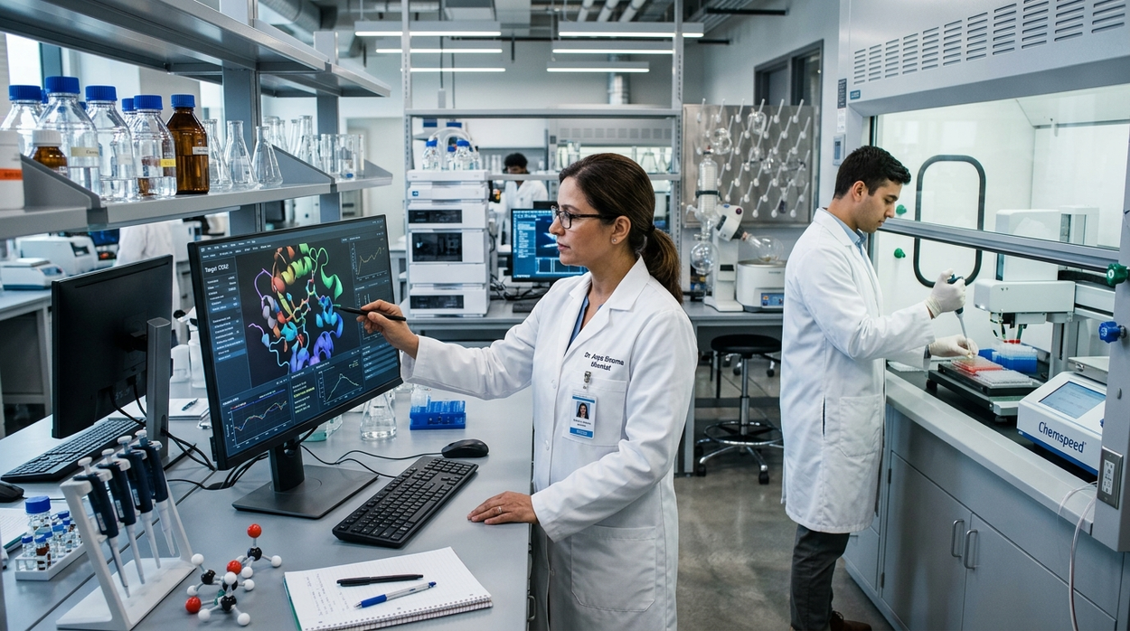 AI technologies supporting modern drug discovery research